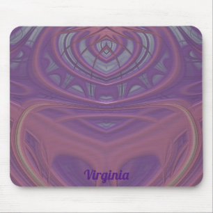 Mousepad VIRGINIA ~ Mauve rosa e Design de Lavanda