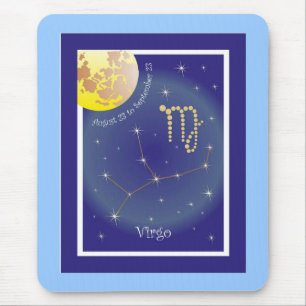 Mousepad Virgo de 23 de agosto a 23 de setembro Mauspad