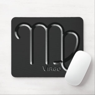 Mousepad VIRGO, Design abstrato do Sinal Zodiac,