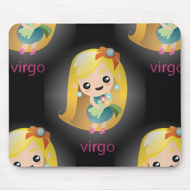 Mousepad virgo kawaii (Frente)