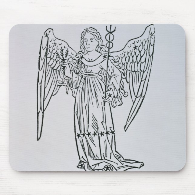 Mousepad Virgo (Virgin) uma ilustração 'do Poeti (Frente)