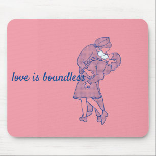 Mousepad Vírus Corona - o amor é ilimitado