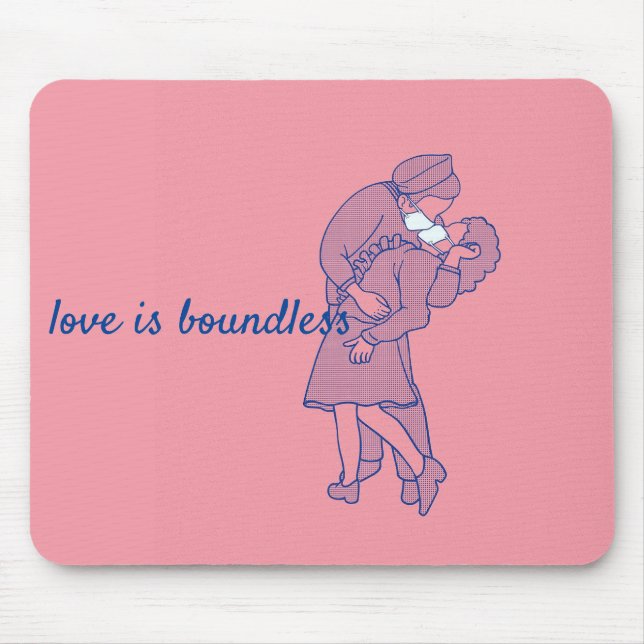 Mousepad Vírus Corona - o amor é ilimitado (Frente)