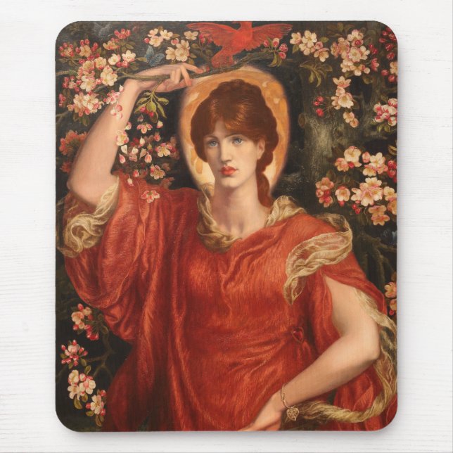 Mousepad Visão de Fiammetta (por Dante Gabriel Rossetti) (Frente)