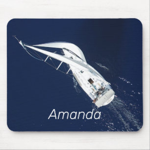 Mousepad Visão do Pássaro da Liberdade de Navegação