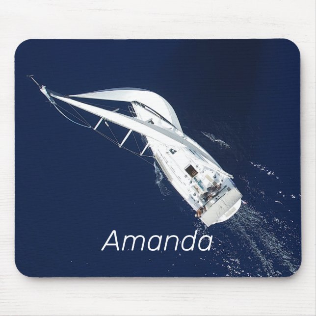 Mousepad Visão do Pássaro da Liberdade de Navegação (Frente)