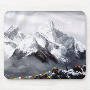 Mousepad Visão Panorâmica Da Montanha Everest