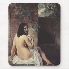 Mousepad Visão traseira de um couro (Francesco Hayez)