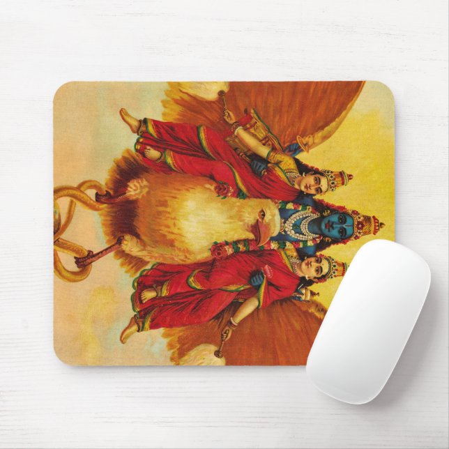Mousepad Vishnu, Garuda, Vahana por Raja Ravi Varma (Com mouse)