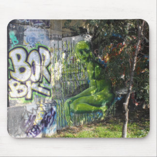 Mousepad Visitante Verde Do Grafite Espacial Externo
