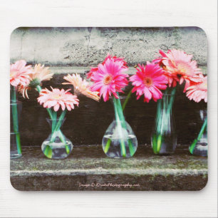 Mousepad Visitas Rosa-Quente em Vases