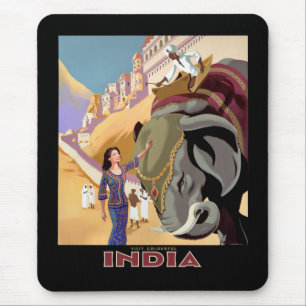 Mousepad Visite a Índia Colorida
