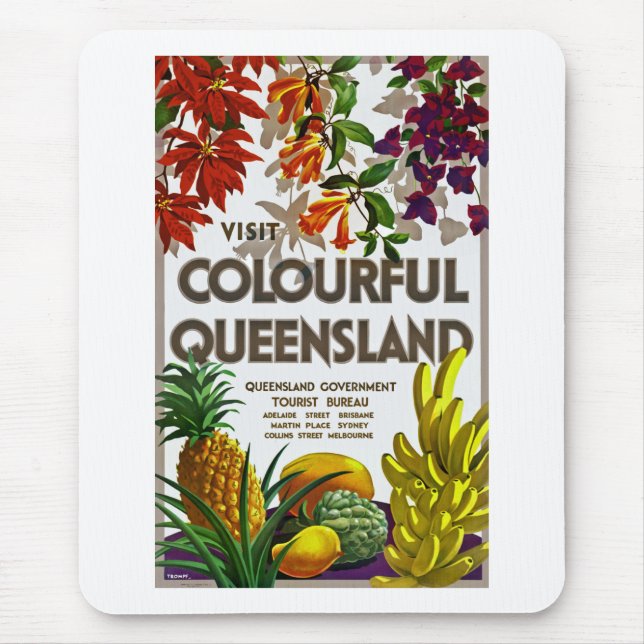 Mousepad Visite a Terra de Queensland Colorida (Frente)