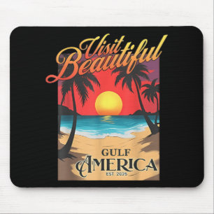 Mousepad Visite Linda América do Golfo Engraçado Trump Reno