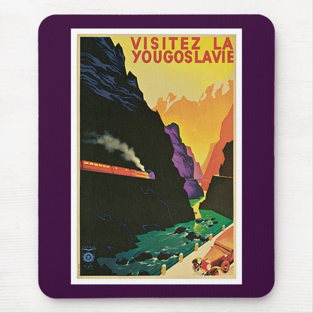 Mousepad Visitez La Yougoslavie (Frente)