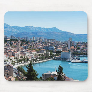 Mousepad Vista aérea da cidade dividida, Dalmácia, Croác