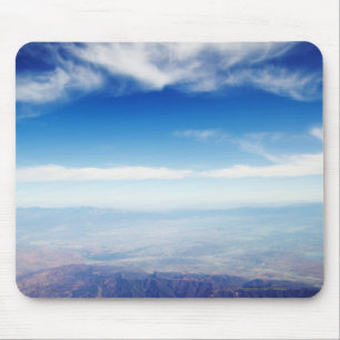 Mousepad Vista aérea de montanhas vermelhos marrom