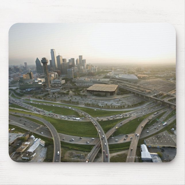 Mousepad Vista aérea do centro Dallas, Texas (Frente)
