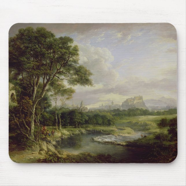 Mousepad Vista da cidade de Edimburgo, c.1822 (óleo no canv (Frente)
