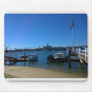 Mousepad Vista da Ilha Balboa, Praia de Newport, Califórnia