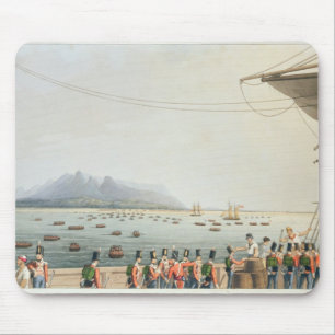 Mousepad Vista da plataforma do transporte do castelo de
