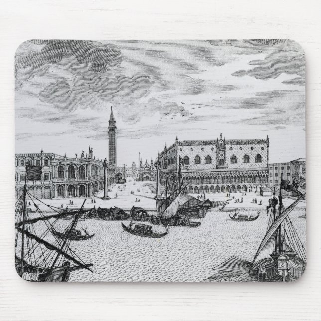 Mousepad Vista da praça San Marco do Bacino, Veneza (Frente)