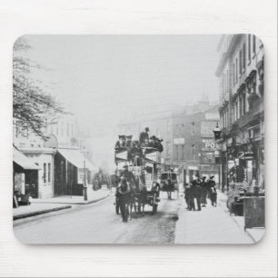 Mousepad Vista da rua da igreja, Kensington c.1906