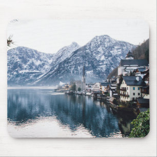 Mousepad Vista das Montanhas do Lago e das Neves
