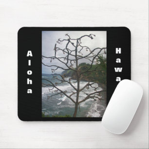 Mousepad Vista de Fotografias da Árvore de Praia do Oceano