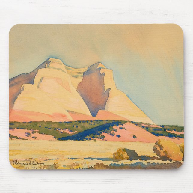 Mousepad Vista de Monte Carmel, Utah, por Maynard Dixon (Frente)