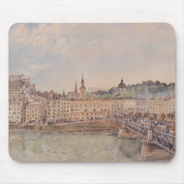 Mousepad Vista de Salzburgo (por Rudolf von Alt) (Frente)