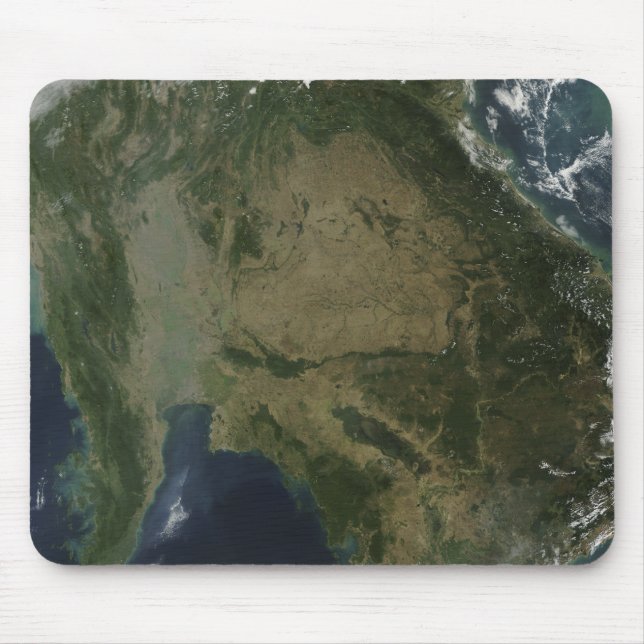 Mousepad Vista de satélite da Indochina (Frente)