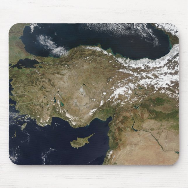 Mousepad Vista de satélite da Turquia (Frente)