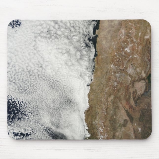 Mousepad Vista de satélite das montanhas dos Andes (Frente)