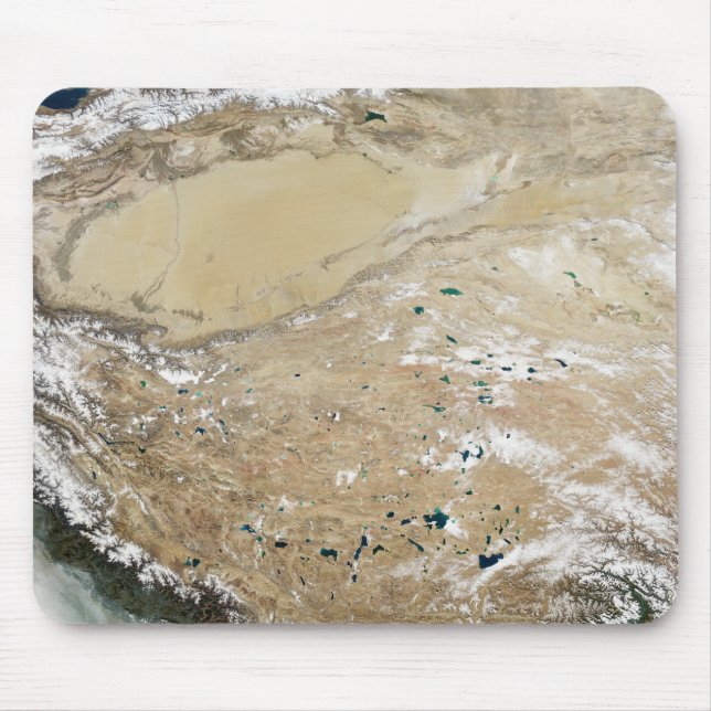 Mousepad Vista de satélite do planalto tibetano (Frente)