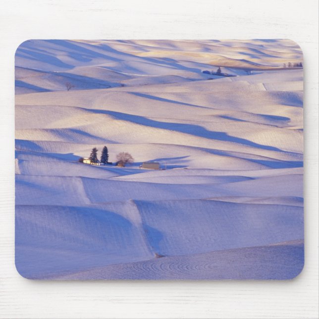 Mousepad Vista de Steptoe Butte de colinas onduladas (Frente)