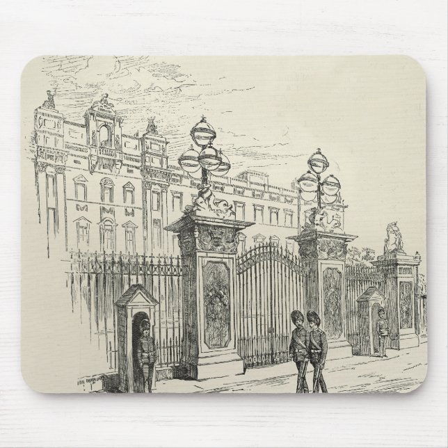 Mousepad Vista dianteira do Buckingham Palace (Frente)
