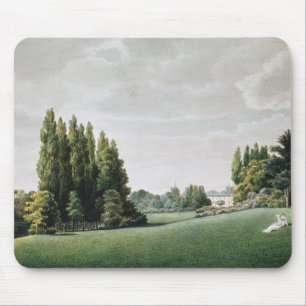 Mousepad Vista do castelo perto da ponte de pedra