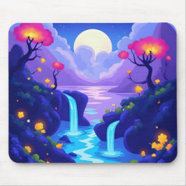 Mousepad Vista do Lago Neon