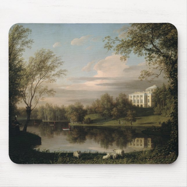 Mousepad Vista do palácio de Pavlovsk, c.1800 (Frente)