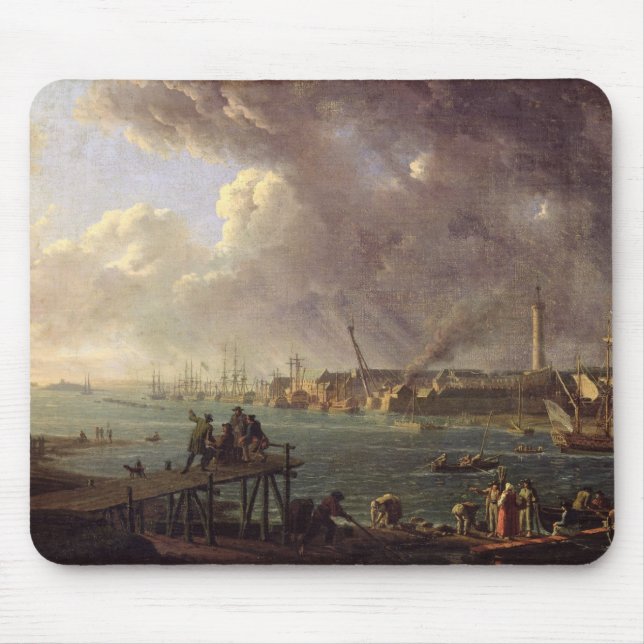 Mousepad Vista do porto de Lorient (Frente)