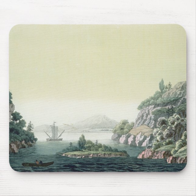Mousepad Vista do Rio Potomac perto de Mount Vernon (colou (Frente)