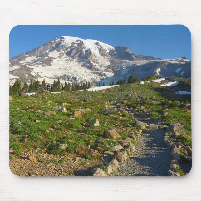 Mousepad Vista do Trail Skyline do Monte Rainier (Frente)
