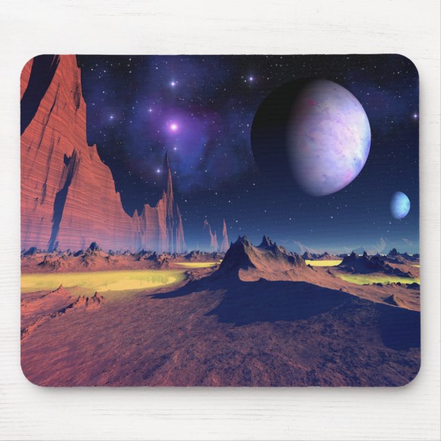 Mousepad Vista estelar - Pasta de ouvidos de arte espacial  (Frente)