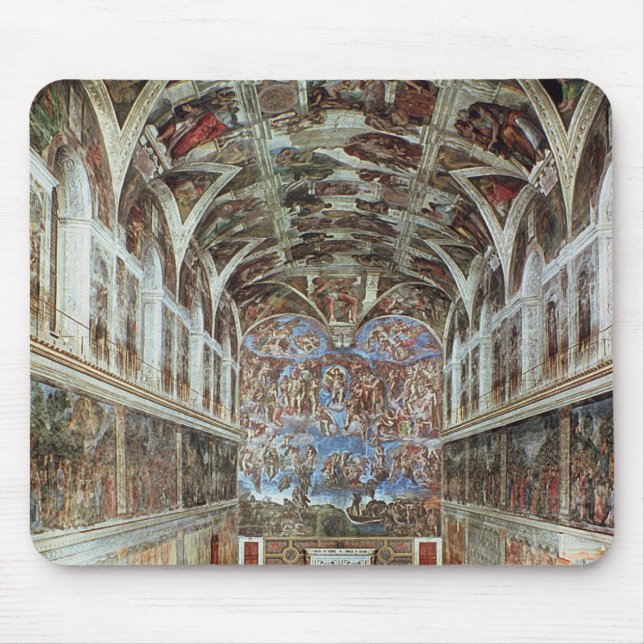 Mousepad Vista interior da capela de Sistine (Frente)