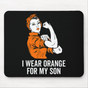 Mousepad Vista Laranja Para Meu Filho Leucemia Mês De Consc
