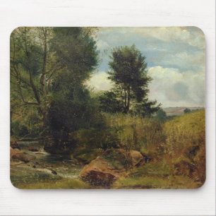 Mousepad Vista no rio Sid, perto de Sidmouth, c.1852 (óleo