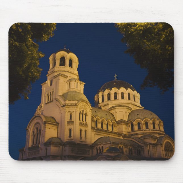 Mousepad Vista noturna da Catedral de Alexander Nevski (Frente)