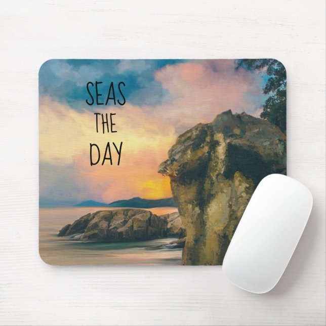 Mousepad Vista o dia do mouse Inspirational Quote Pad (Com mouse)