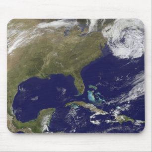 Mousepad Vista satélite da costa leste dos Estados Unidos